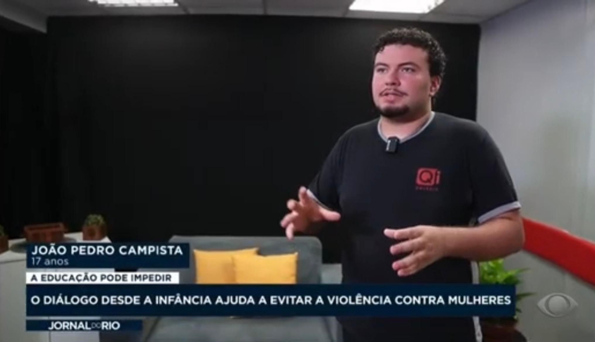 Colégio Qi no Jornal do Rio, da TV Band: aulas de formação socioemocional estimulam reflexões sobre respeito e igualdade
